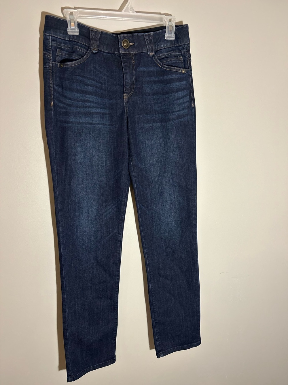 Democracy Ab Solution Jeans Size 8 Dark Wash Straight Leg Stretch